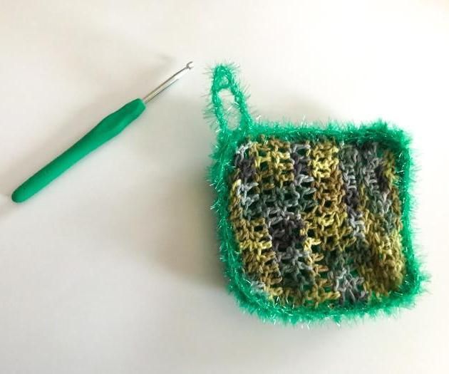 Easy Crocheted Dishcloth