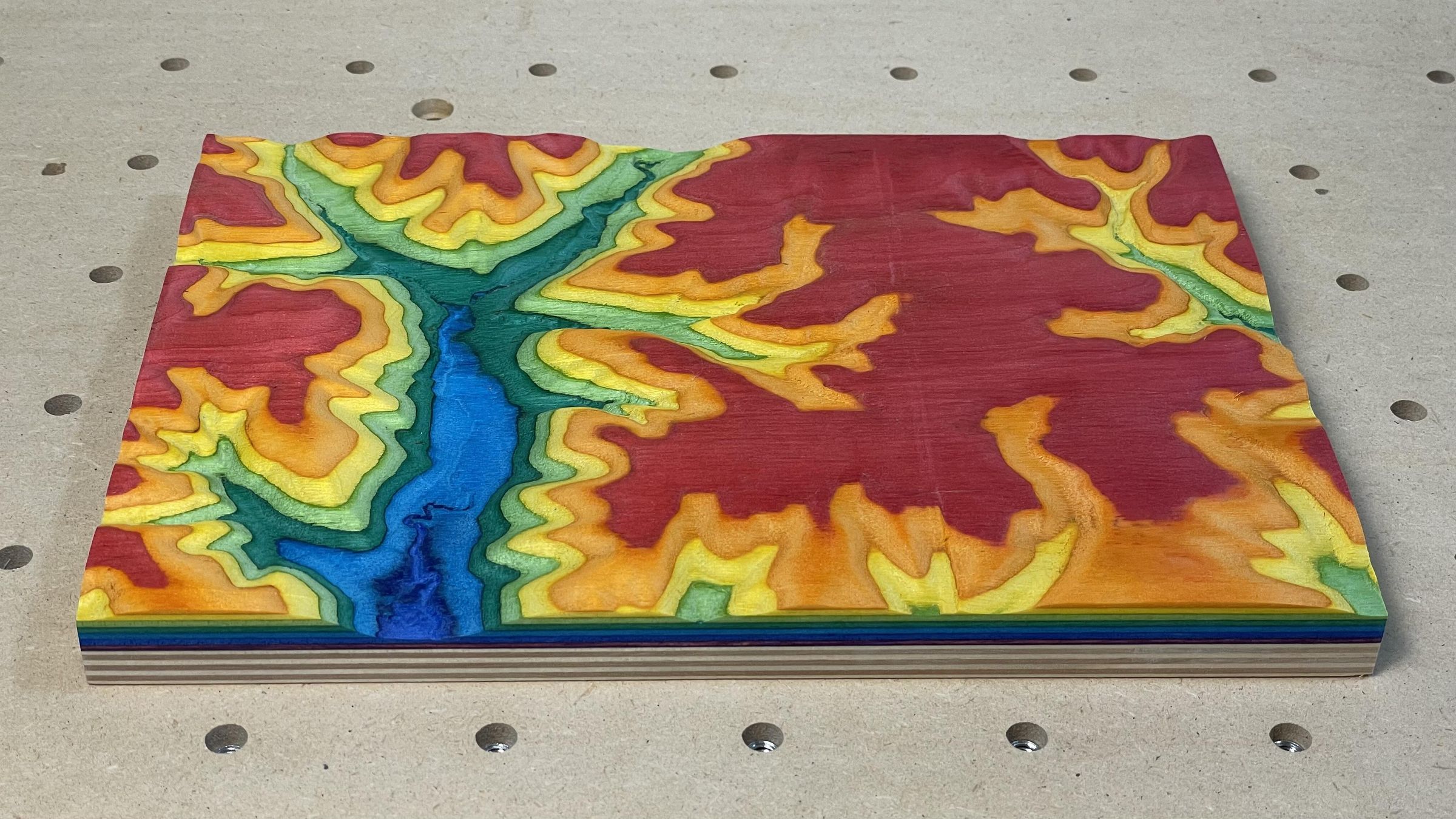 Topographic Surface Download and CNC Carving With Easel Pro Software