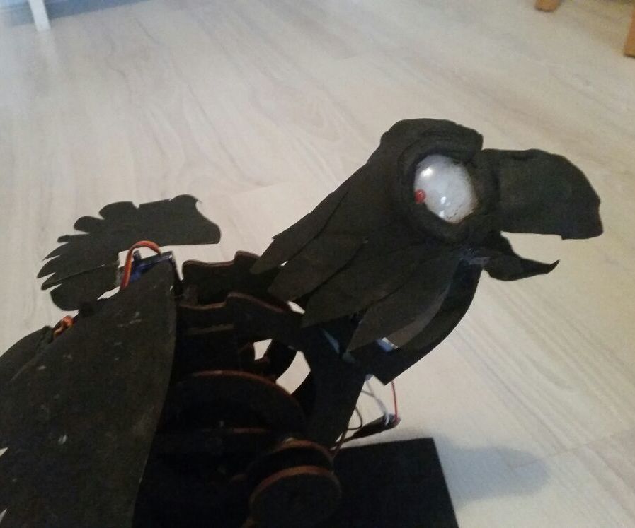 Moving Raven (that Breathes Fire!)