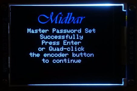 Set the Master Password