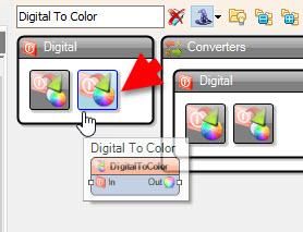 In Visuino Add & Set Components