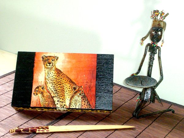 Napkins Decoupage Box - Gift That Roar With a Wild Flavor!