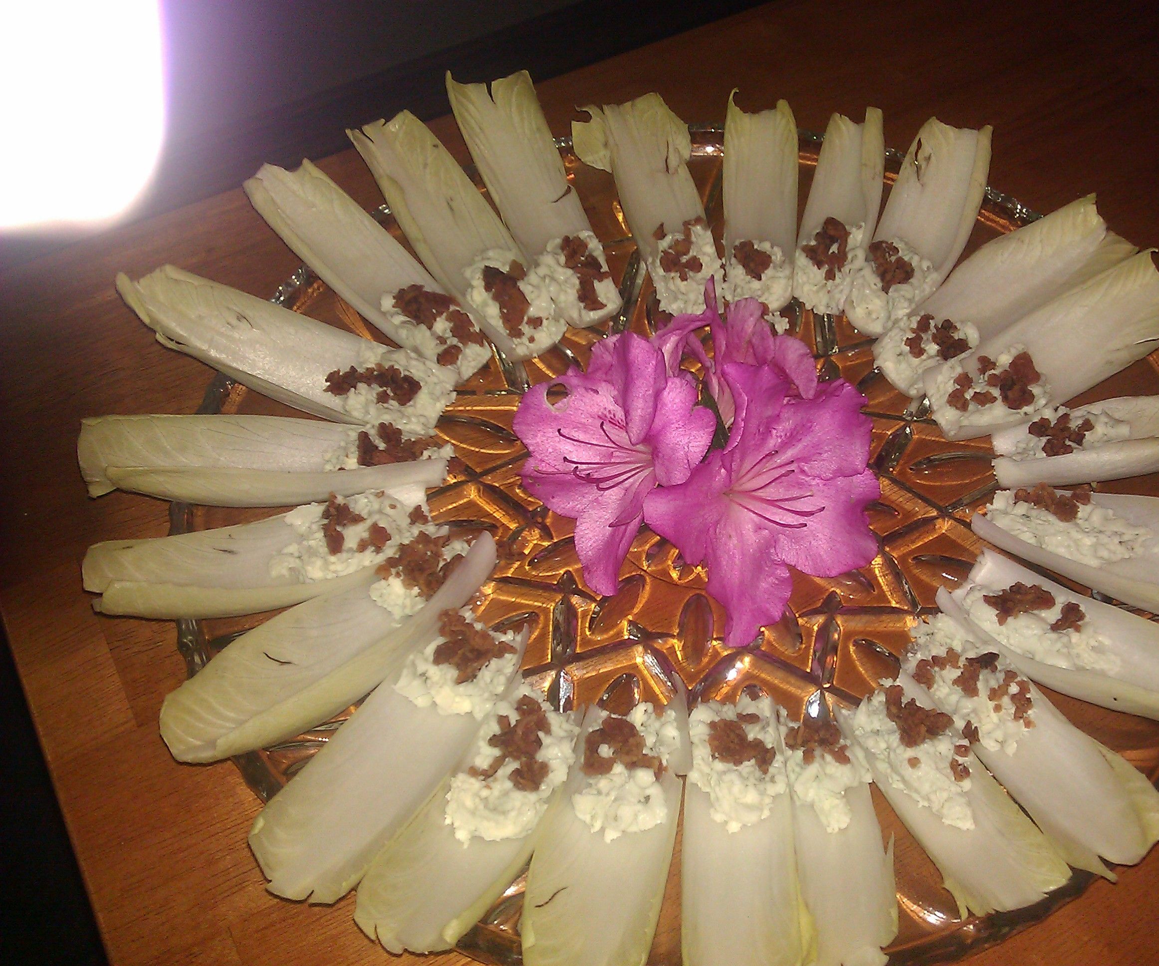 2 BITE BLEU CHEESE MOUSSE & ENDIVE SALAD