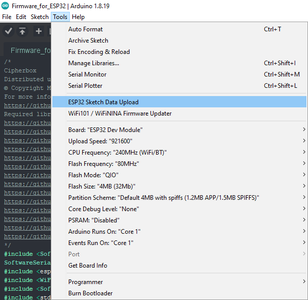 Format ESP32'S Built-In Flash Memory
