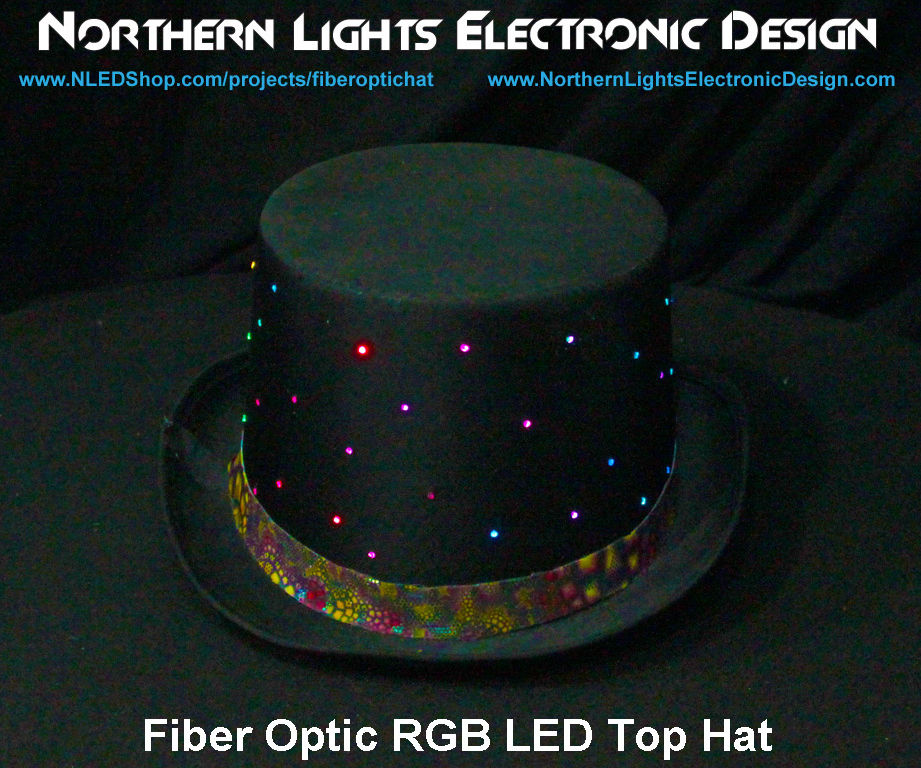 Fiber Optic RGB LED Top Hat