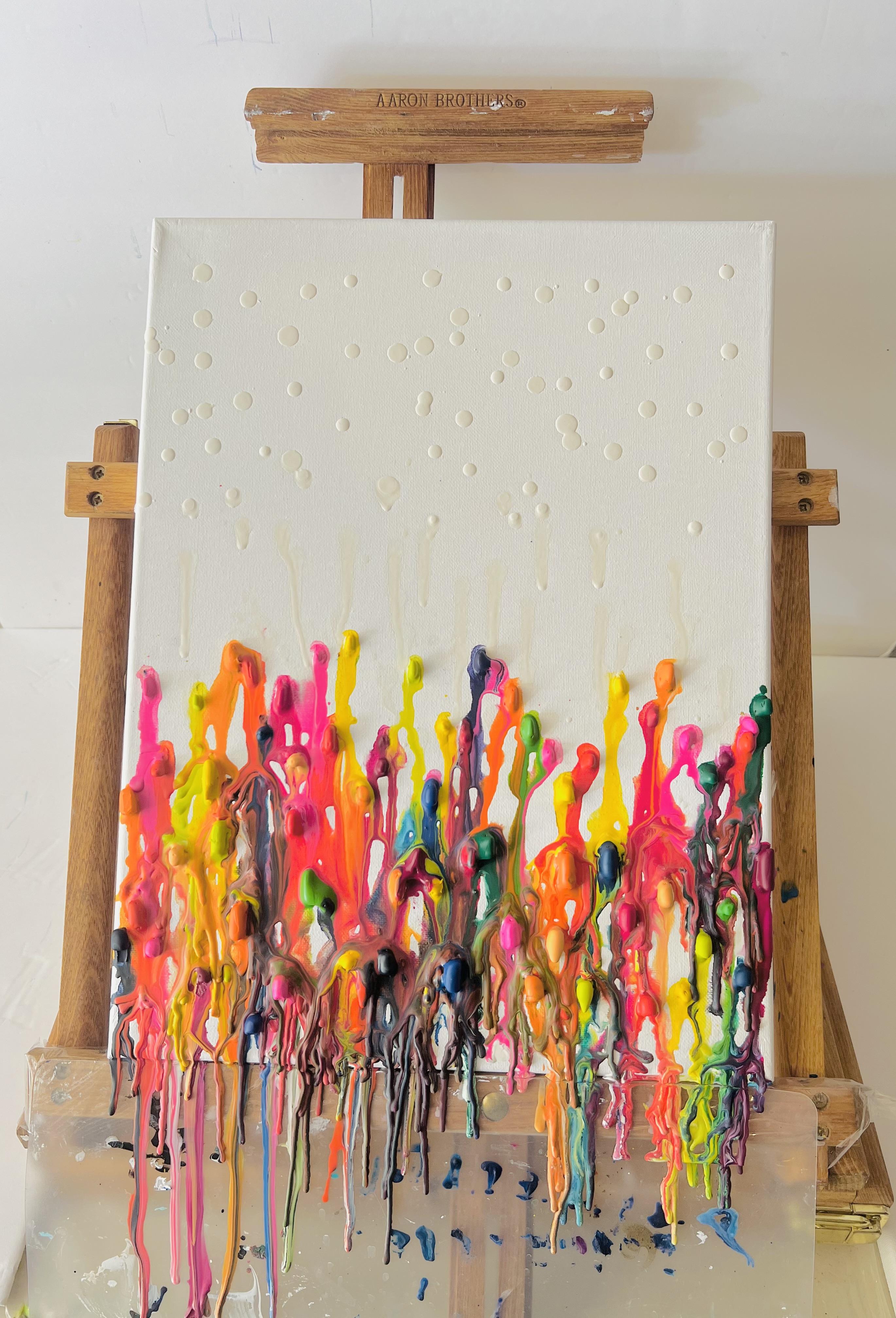 Abstract Textured Crayon Wall Art 3 Steps (with Pictures) Instructables