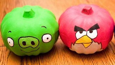 How to Paint an Angry Birds Pumpkin!