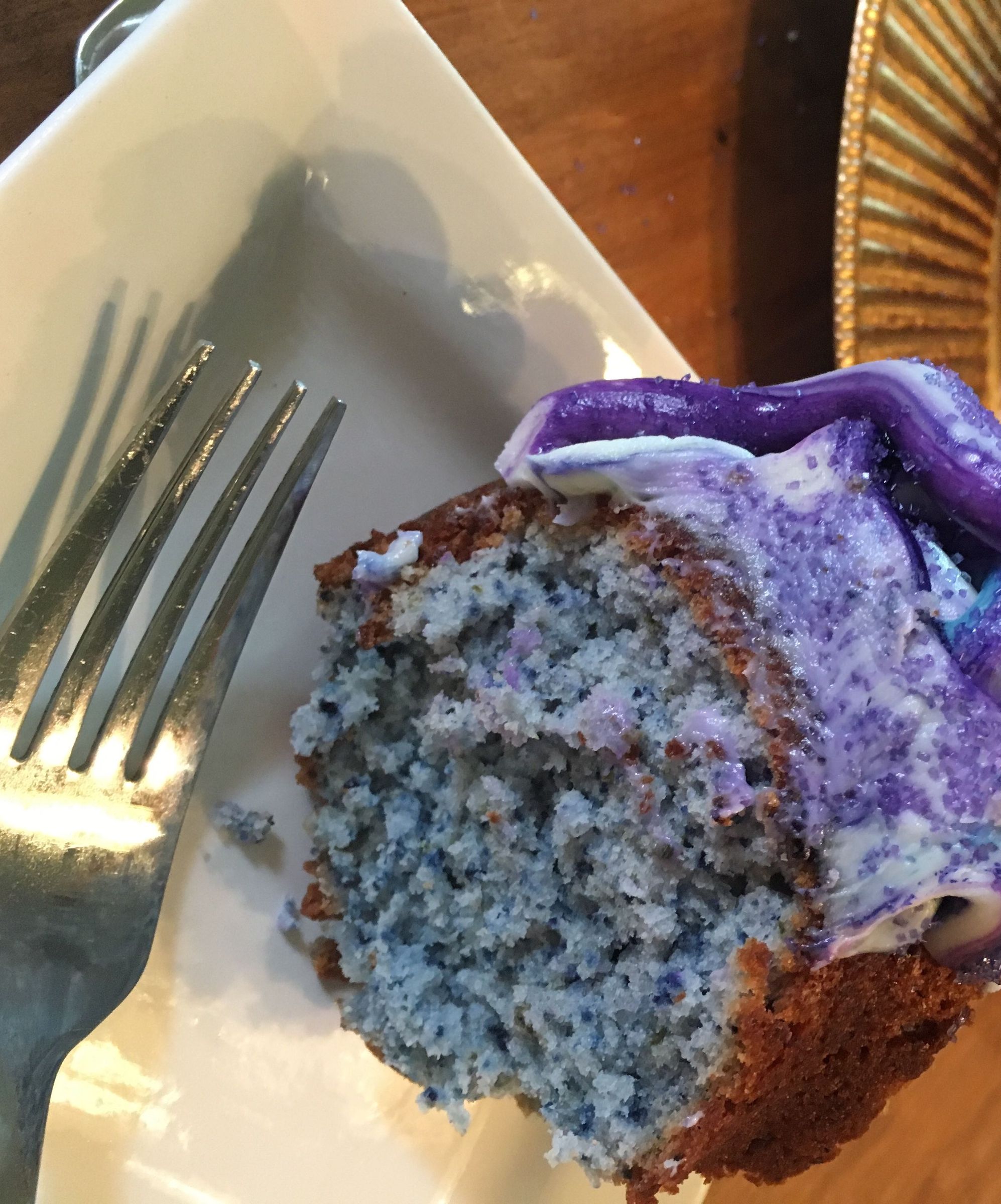 Indigo Pea Flower Yogurt Cake