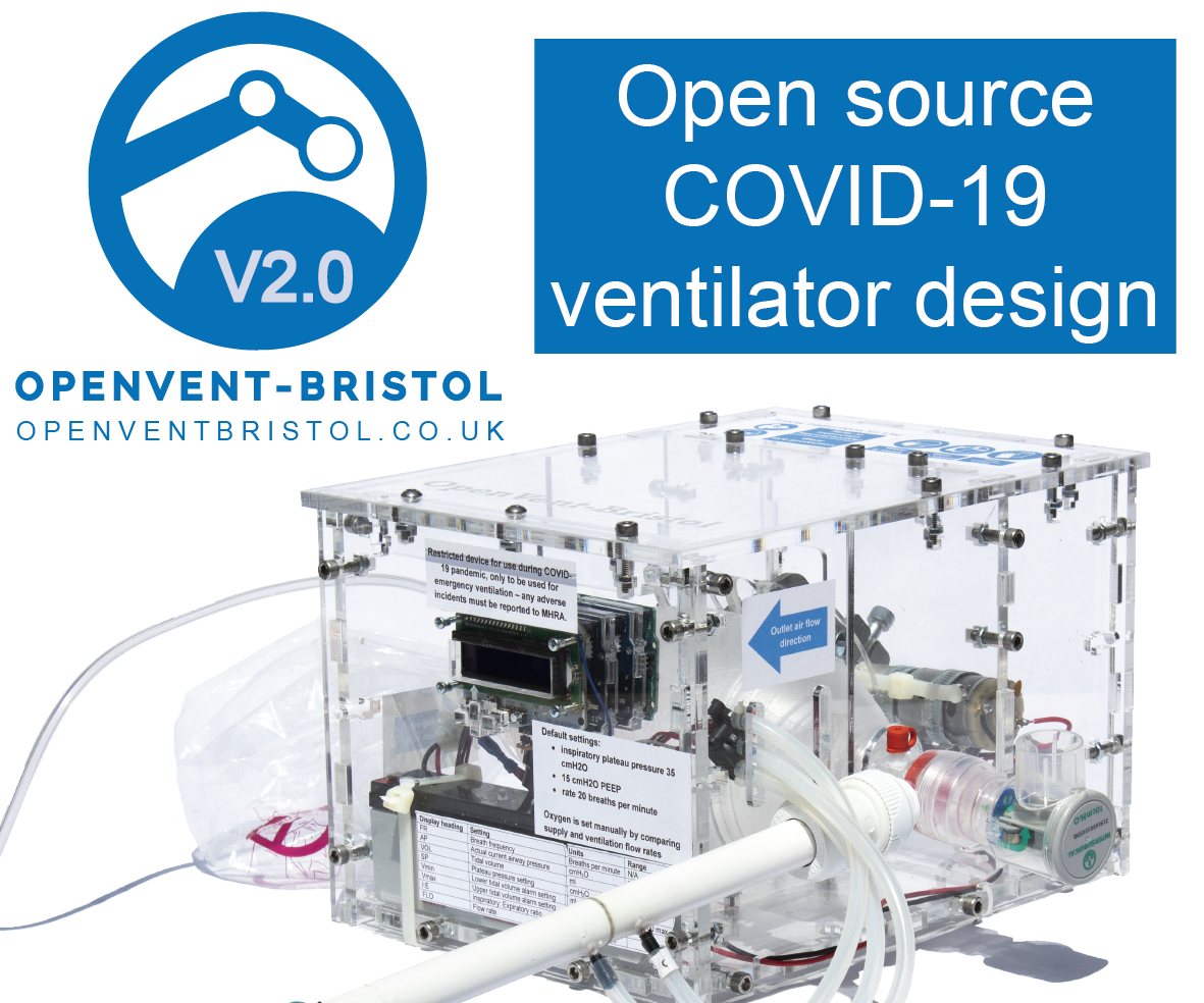 OpenVent-Bristol V2.0 COVID-19 Rapid Manufacture Ventilator BVM Ambubag ...