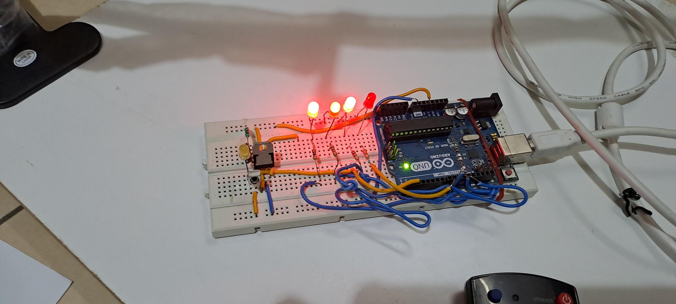 Controlling Arduino With IR Television Remote. IR Receiver Is Used to ...