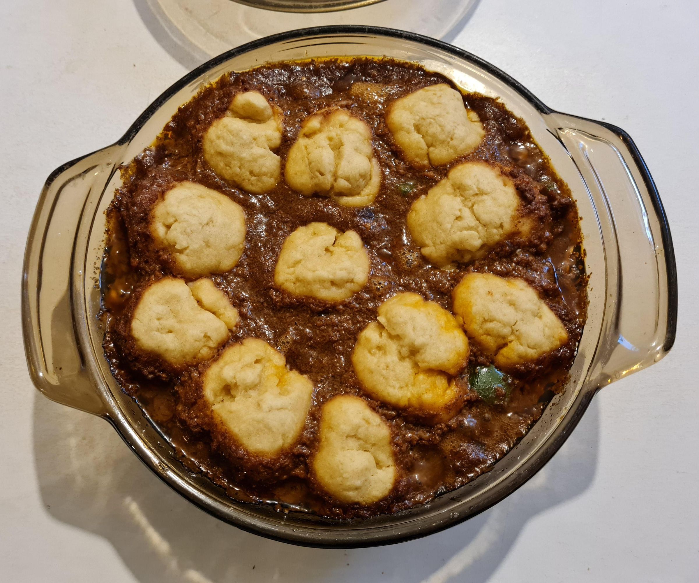Canned Minced Beef & Onion With English Dumplings