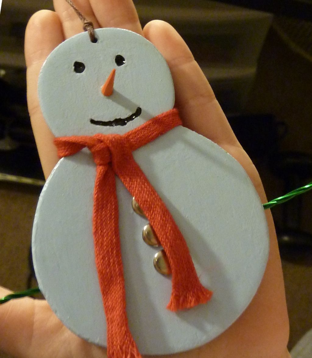 How to Make a Snowman Christmas Ornament