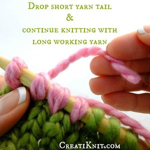 ​Now, You Will Simply Drop the Tail Strand of Your New Yarn, and Continue Knitting the Rest of Your Project 