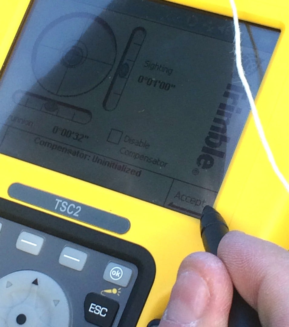 Fine Level the Instrument and Compensate.