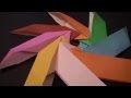 Origami: Modular Boat Fold Pinwheel!