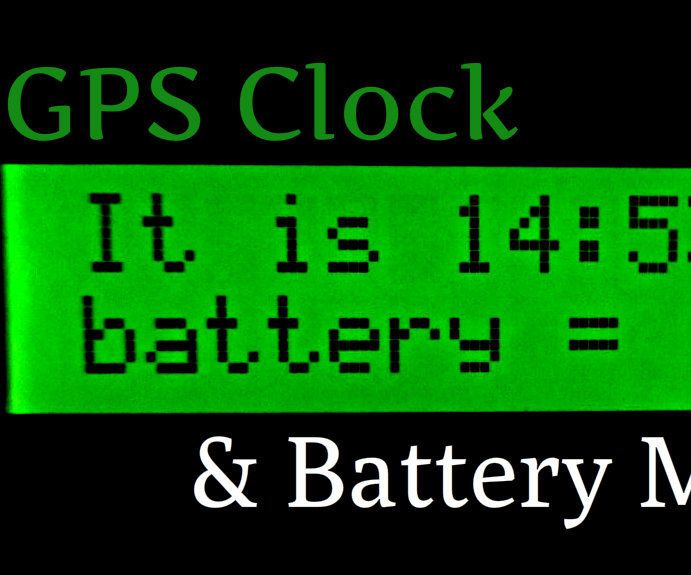 Super Accurate GPS Clock & Battery Monitor