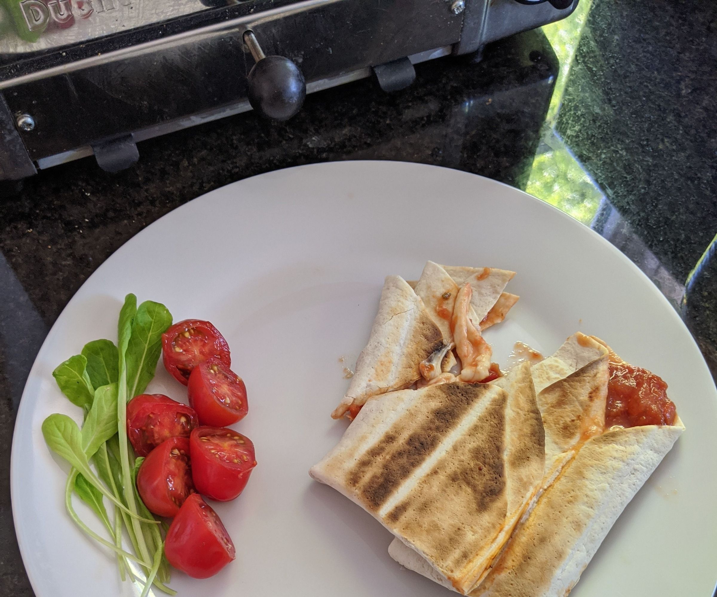 Quick and Easy  Toaster Wrap Pizza!