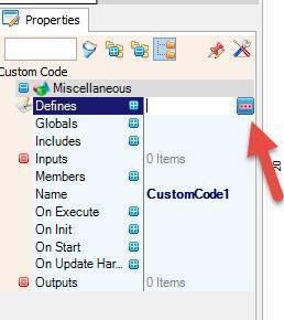 In Visuino Set Custom Code Component