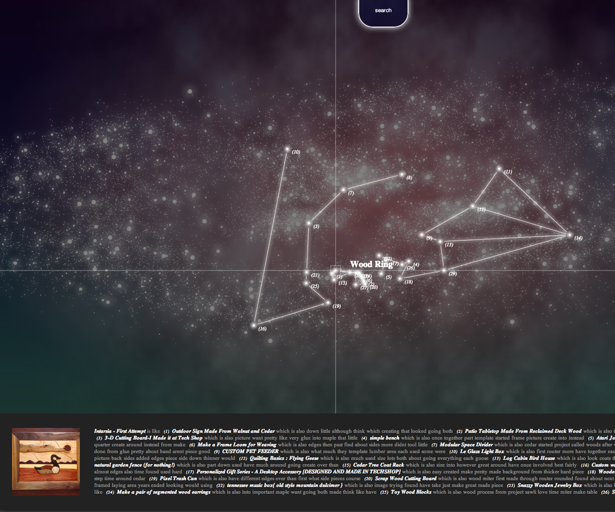 Instructables Universe in Three.js