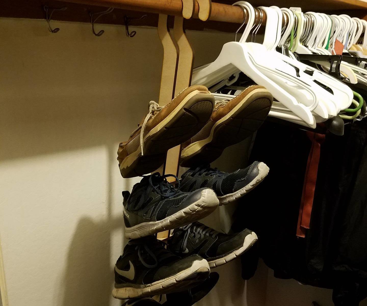 Laser Cut Closet Shoe Rack