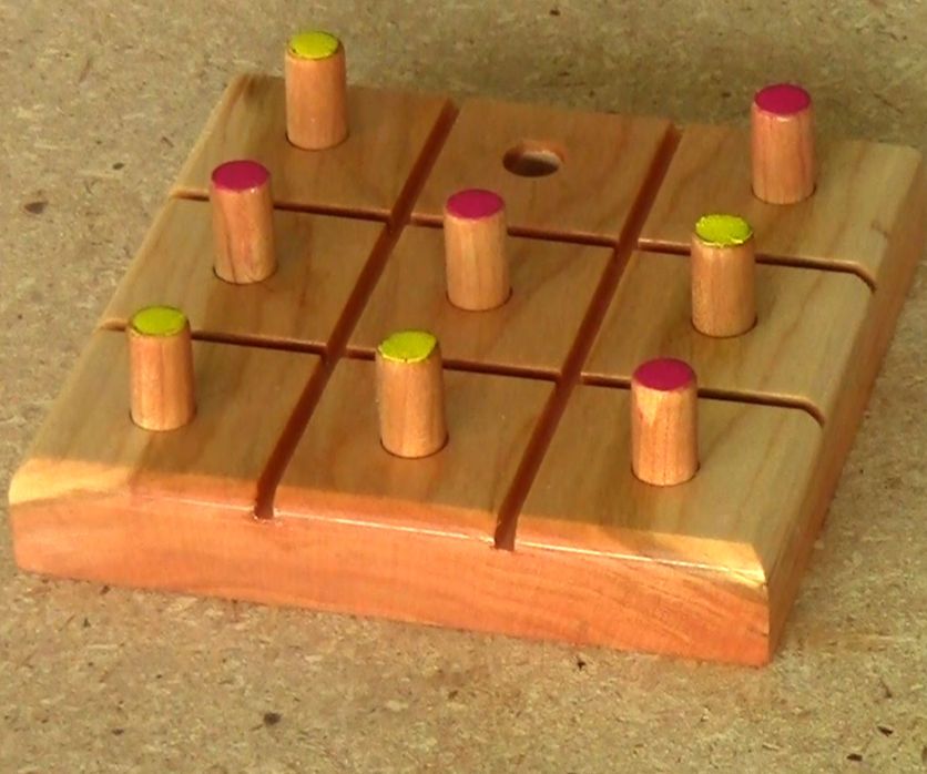 Tic Tac Toe - Cherry Wood