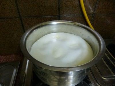 Collect Cream From Boiling Milk