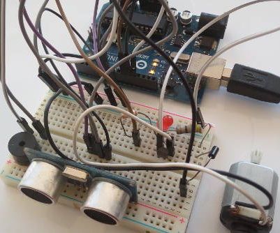 Obstacle Avoider Using HC-SR04 Ultrasonic Sensor