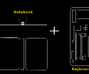 Full Sized Keyboard in a Notebook (3 Ring Binder Not a Laptop)