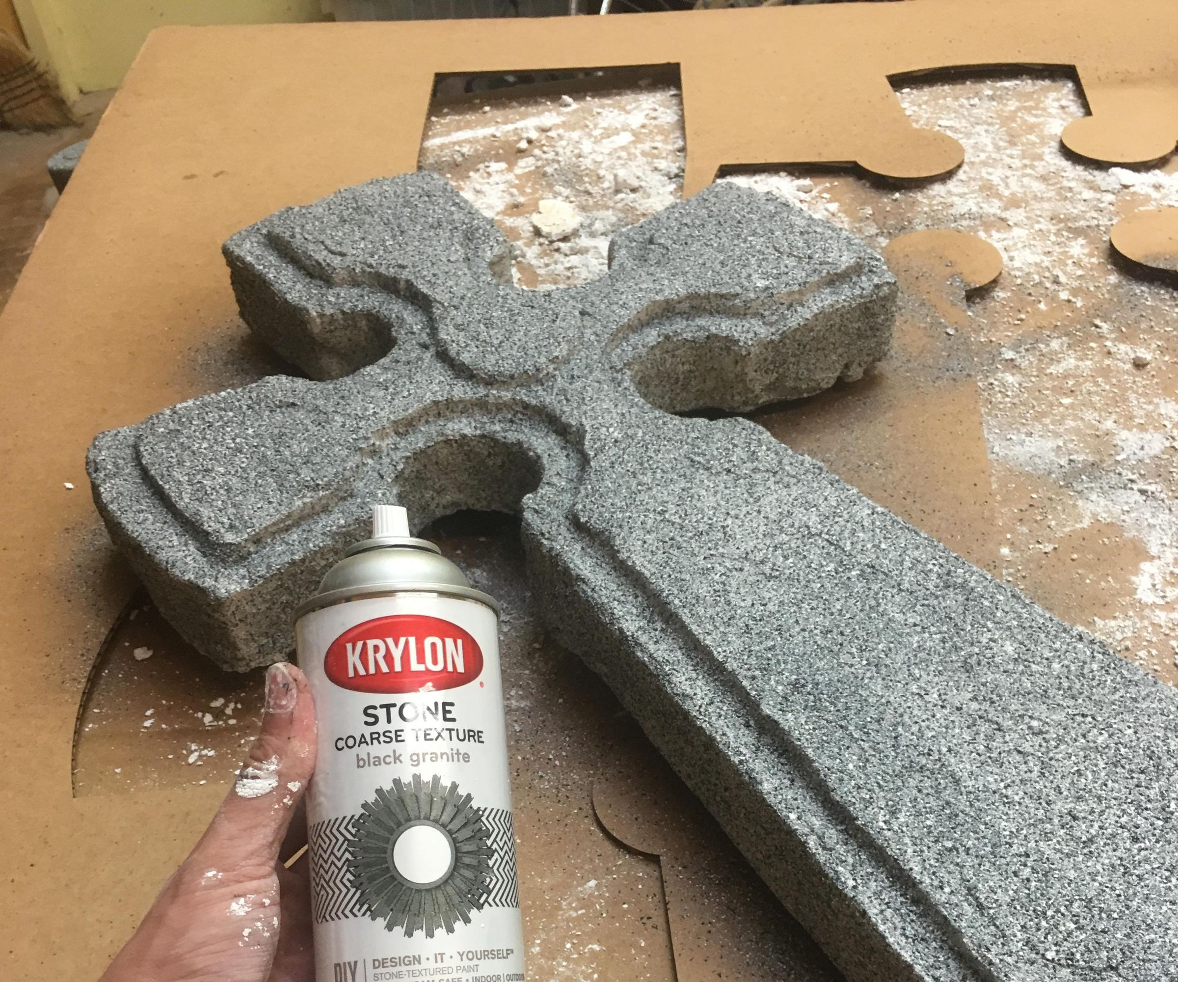Prop Celtic Cross Grave Stone