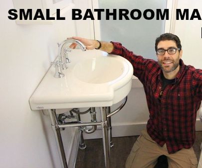 Small Bathroom Makeovers: Pedestal Sink Installation (Step-by-Step)