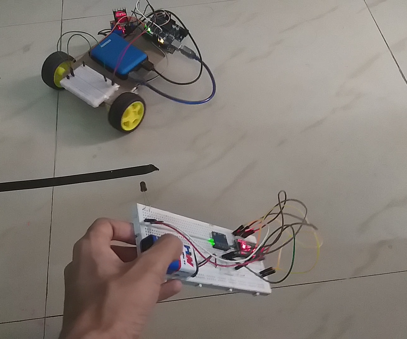 Motion Controlled IR RC Car