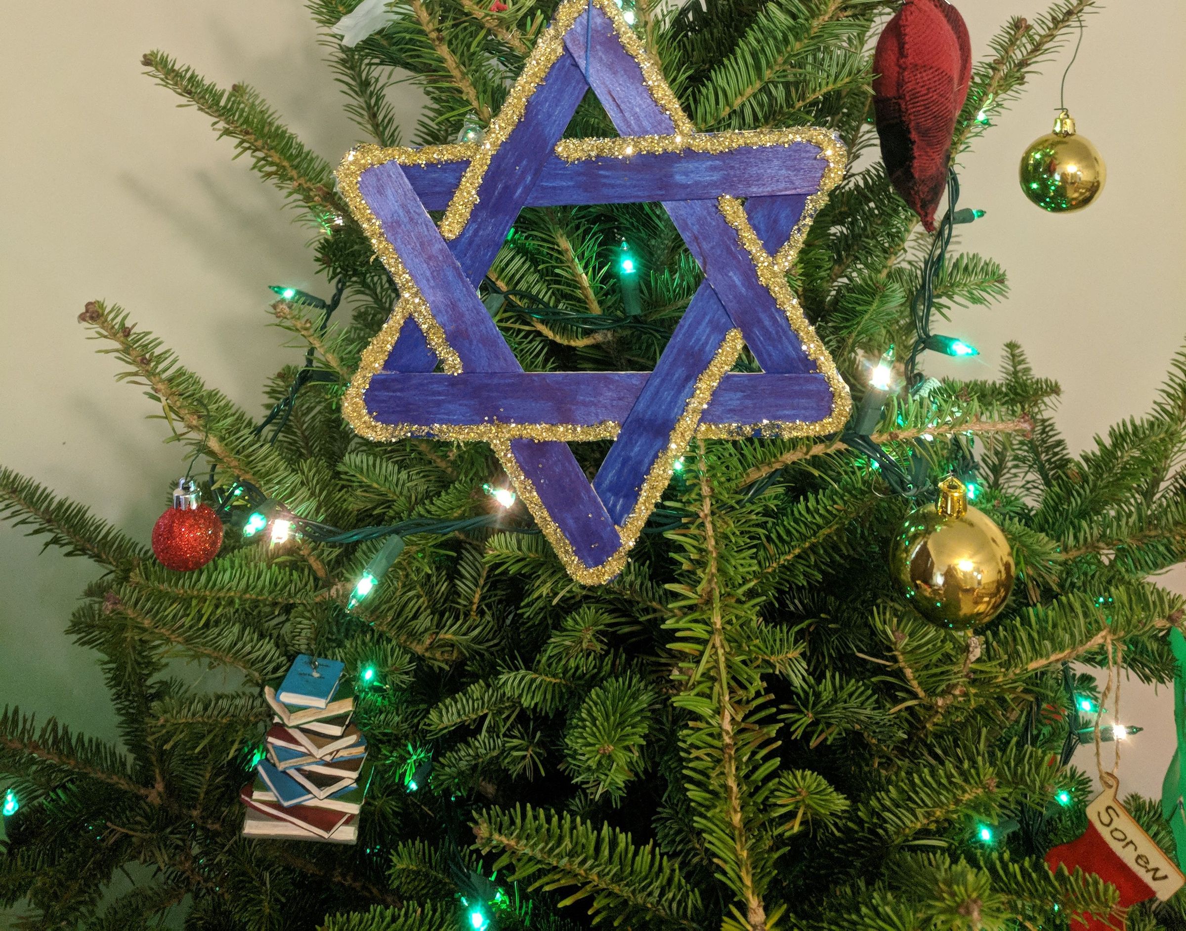 Star of David ornament for Christmas or Hanukkah