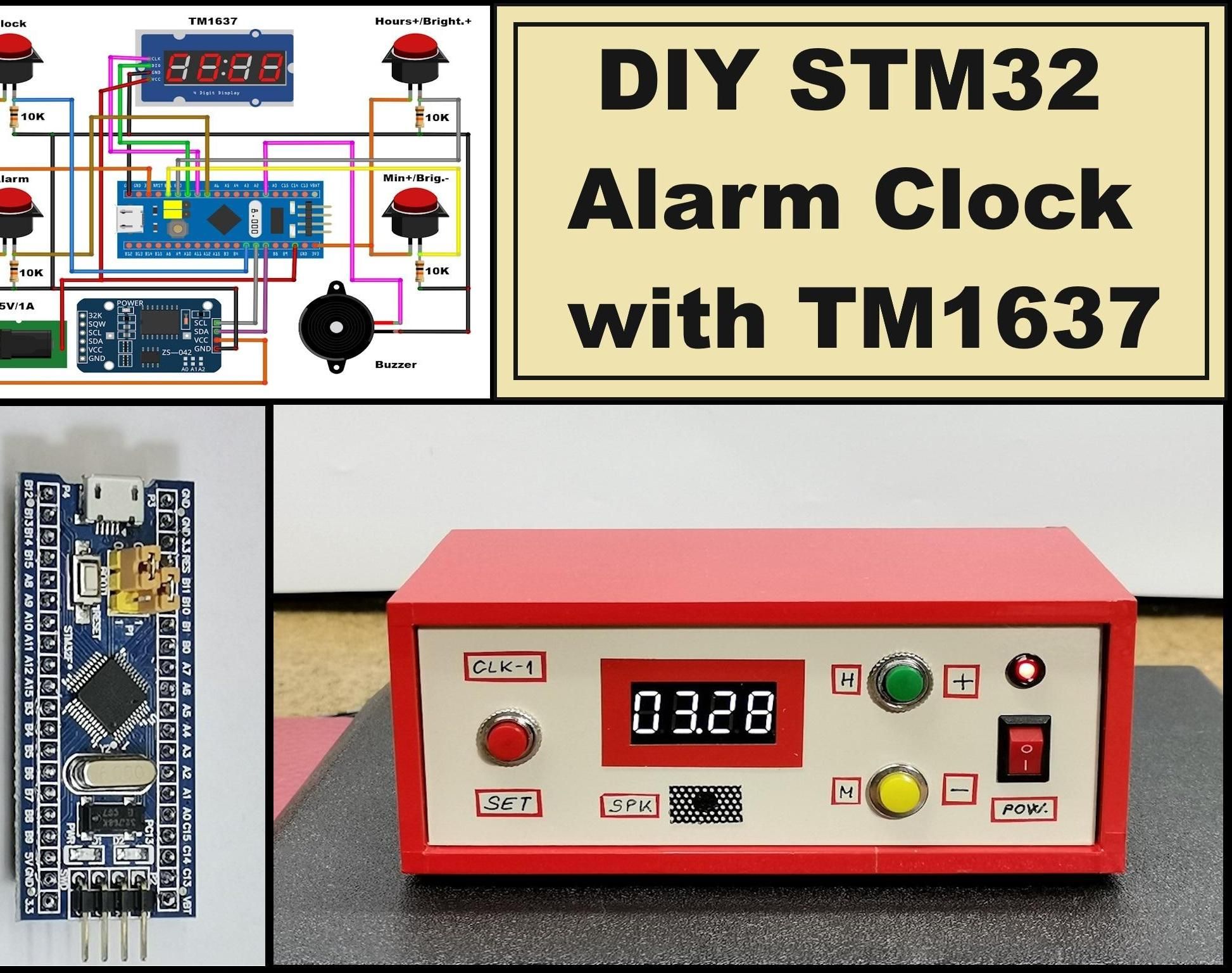 DIY STM32 Alarm Clock With 7-Segment Display (Using Arduino IDE)