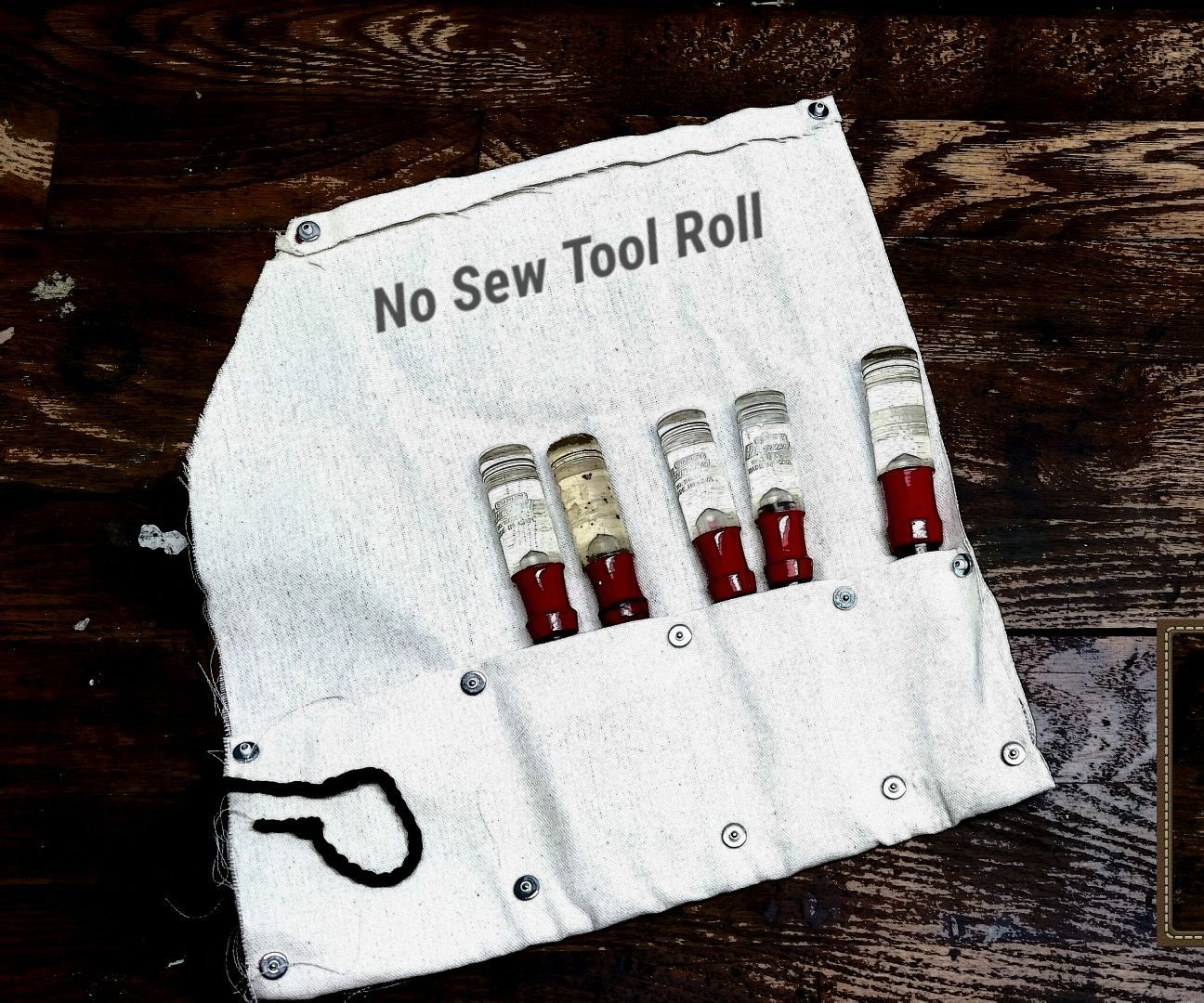 NO-SEW CANVAS TOOL ROLL: Quick, Cheap and DIY