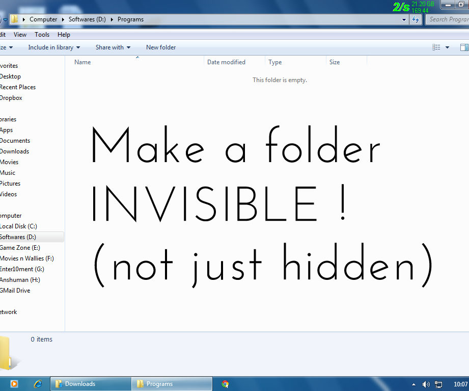 How to Make a Folder INVISIBLE