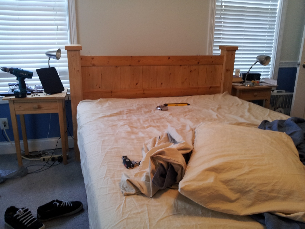 Padded reclining headboard