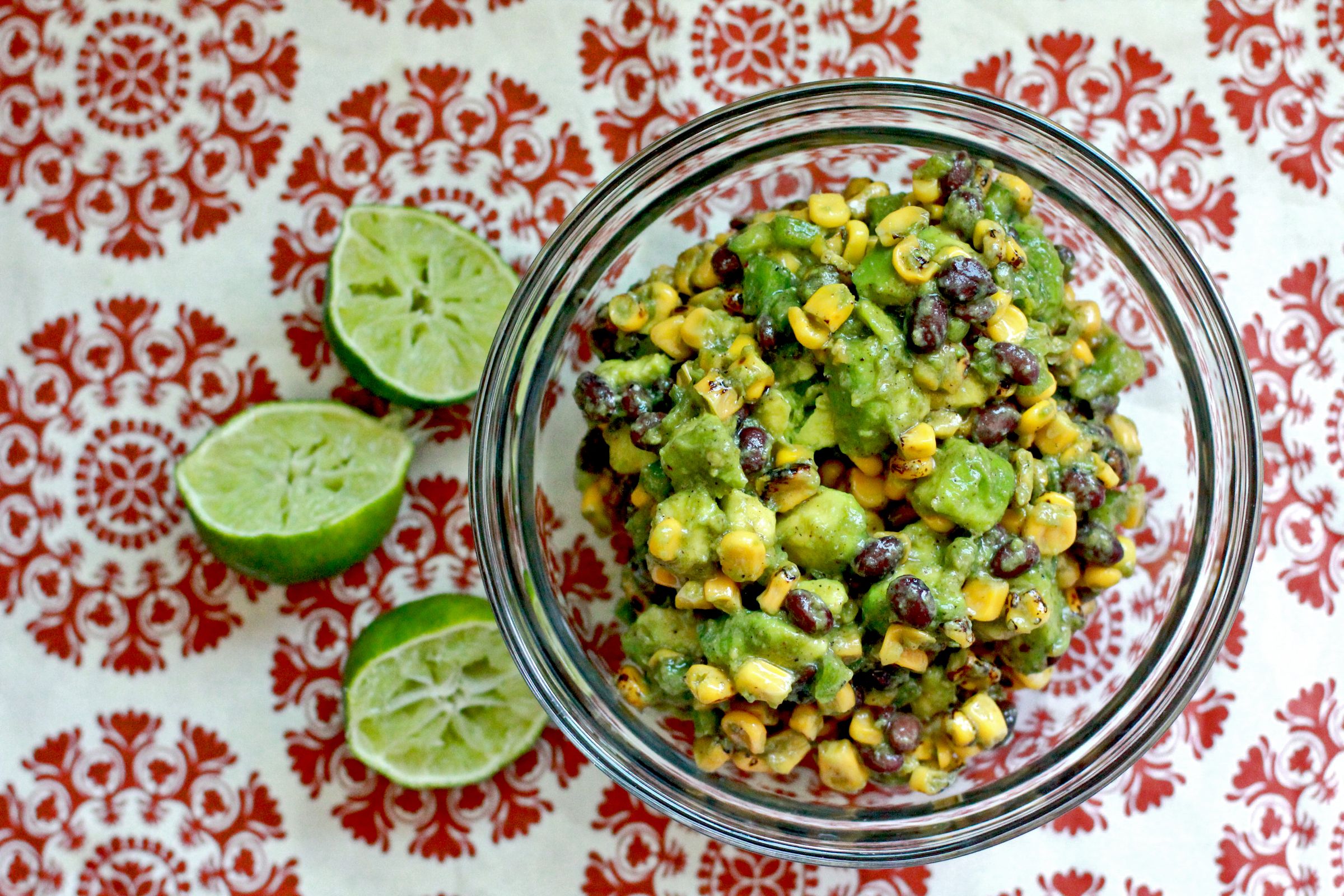 Roasted Corn and Black Bean Guacamole