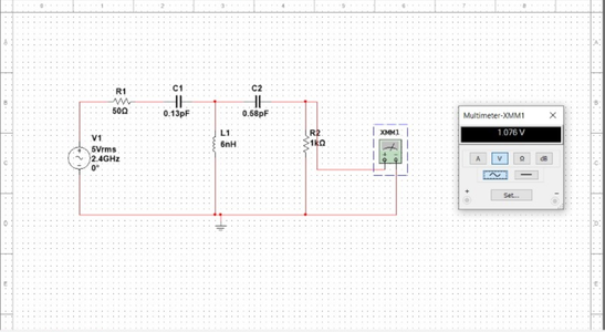 Simulating Impedance Matching Circuit Using Multisim Software