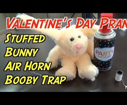 Stuffed Bunny Air Horn Prank!