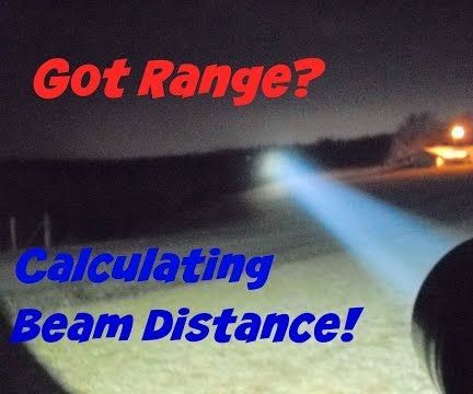 Measureing Lux, Flashlight Beam Distance, Throw, Range, Yards, Meters 