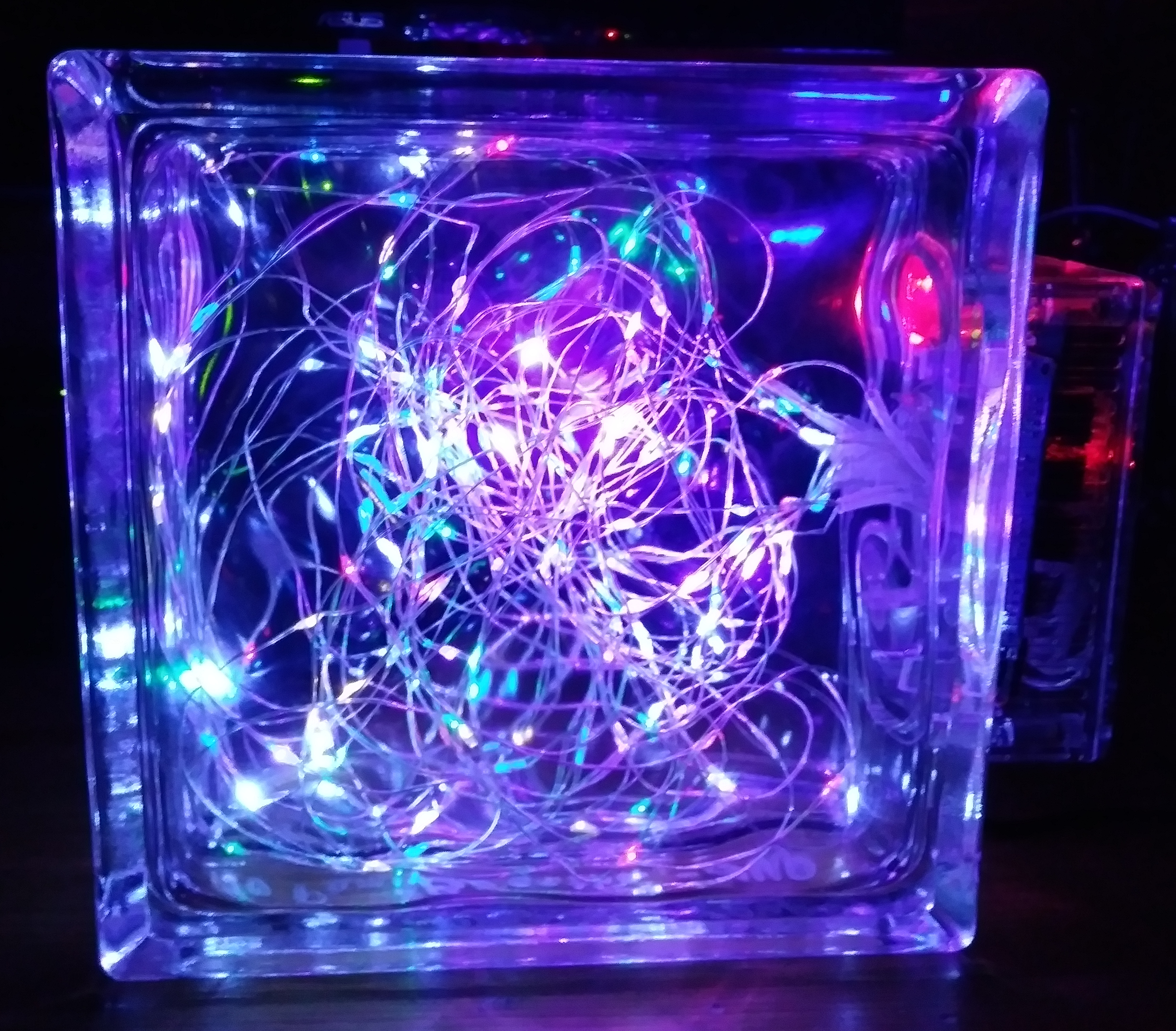 Breathe Fading Fairy Lights in a Glass Block 6 Steps Instructables