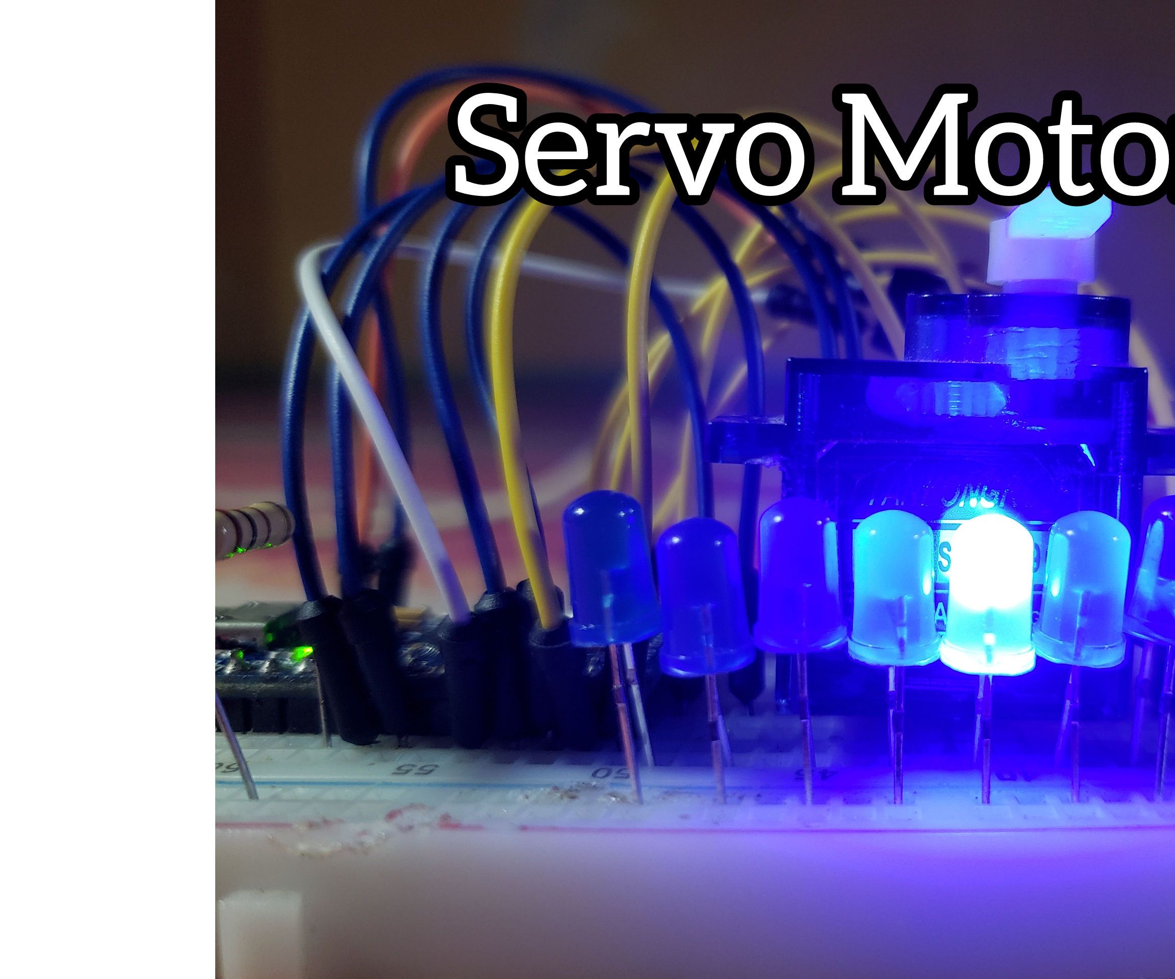 Servo Motor With 10 LED's