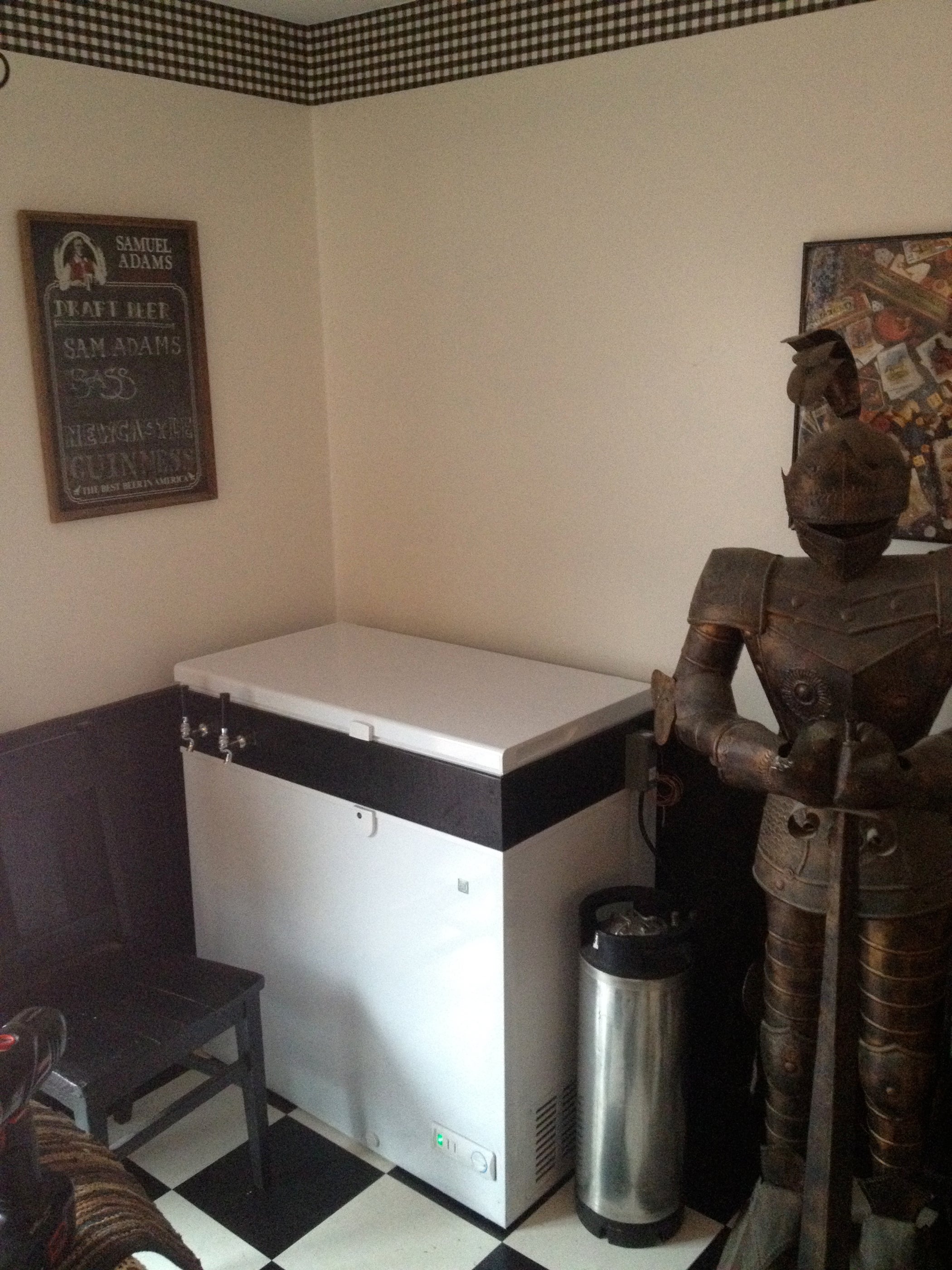 Chest Freezer Kegerator/Keezer and Building Cornhole Boards in the