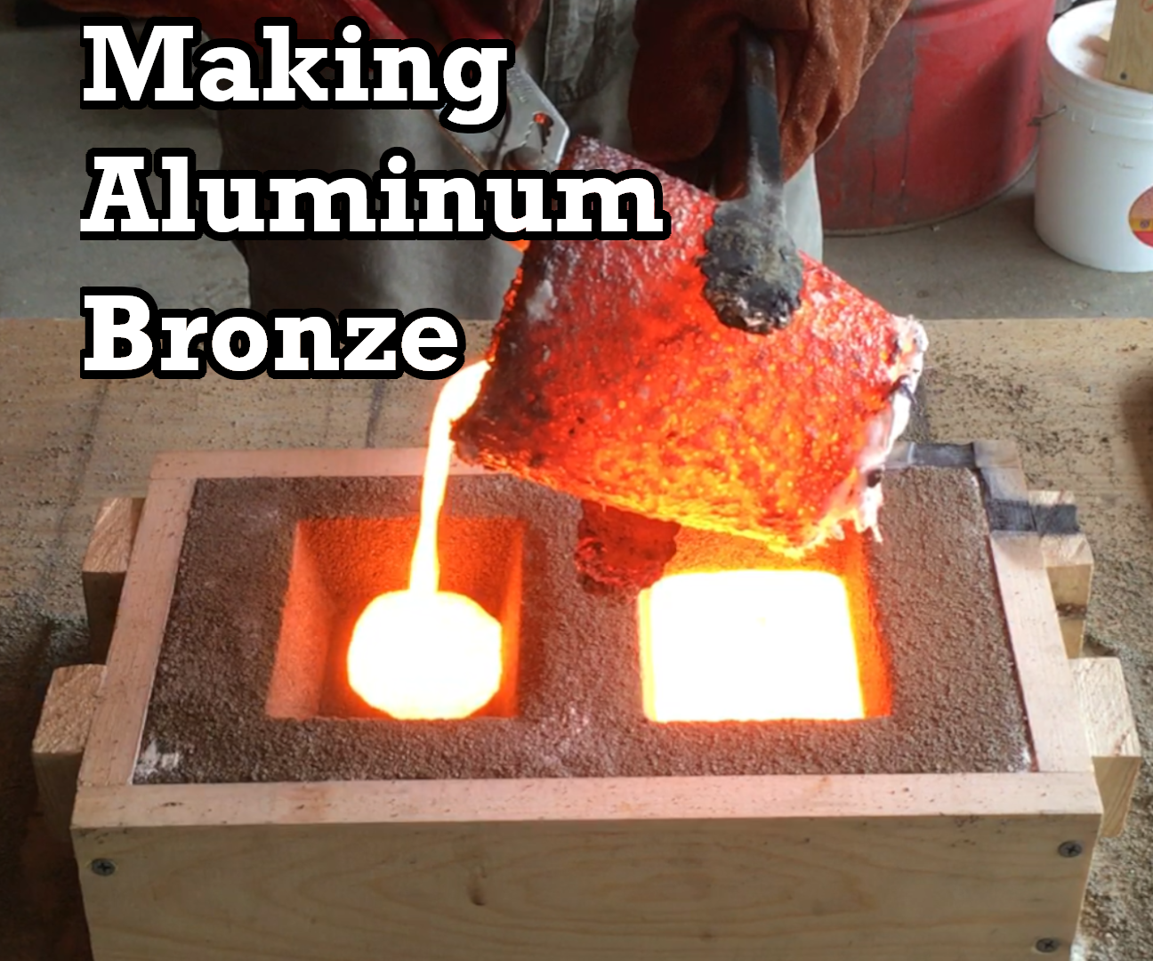 Making Aluminum Bronze Melting Copper and Aluminum 4 Steps (with