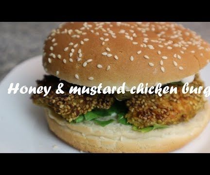 Honey & Mustard Chicken Burger Recipe