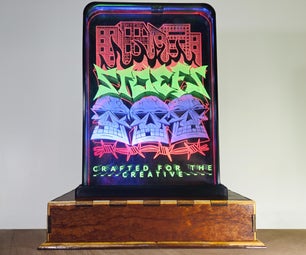 Multi-Layered Edge Lit Acrylic Sign With Color Changing Animations!