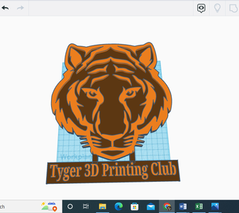 Multi Colored Sign Based Off of a Clip Art Image or Logo