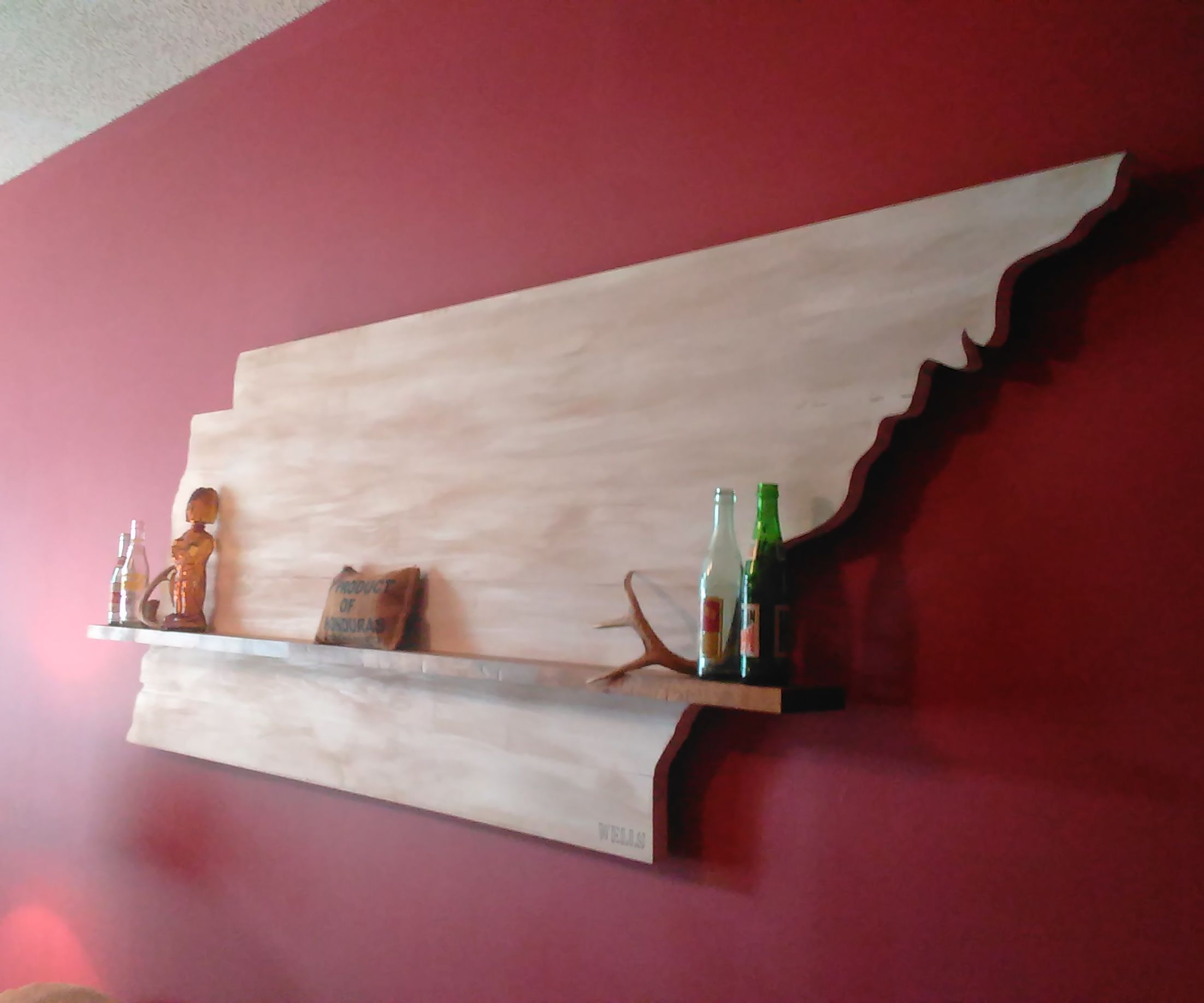 Rustic Tennessee Floating Shelf