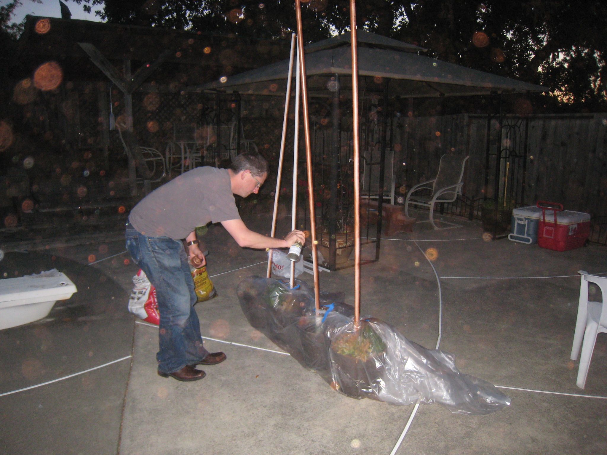 PVC Pipe and Potted Plant Chuppah Frame 6 Steps Instructables
