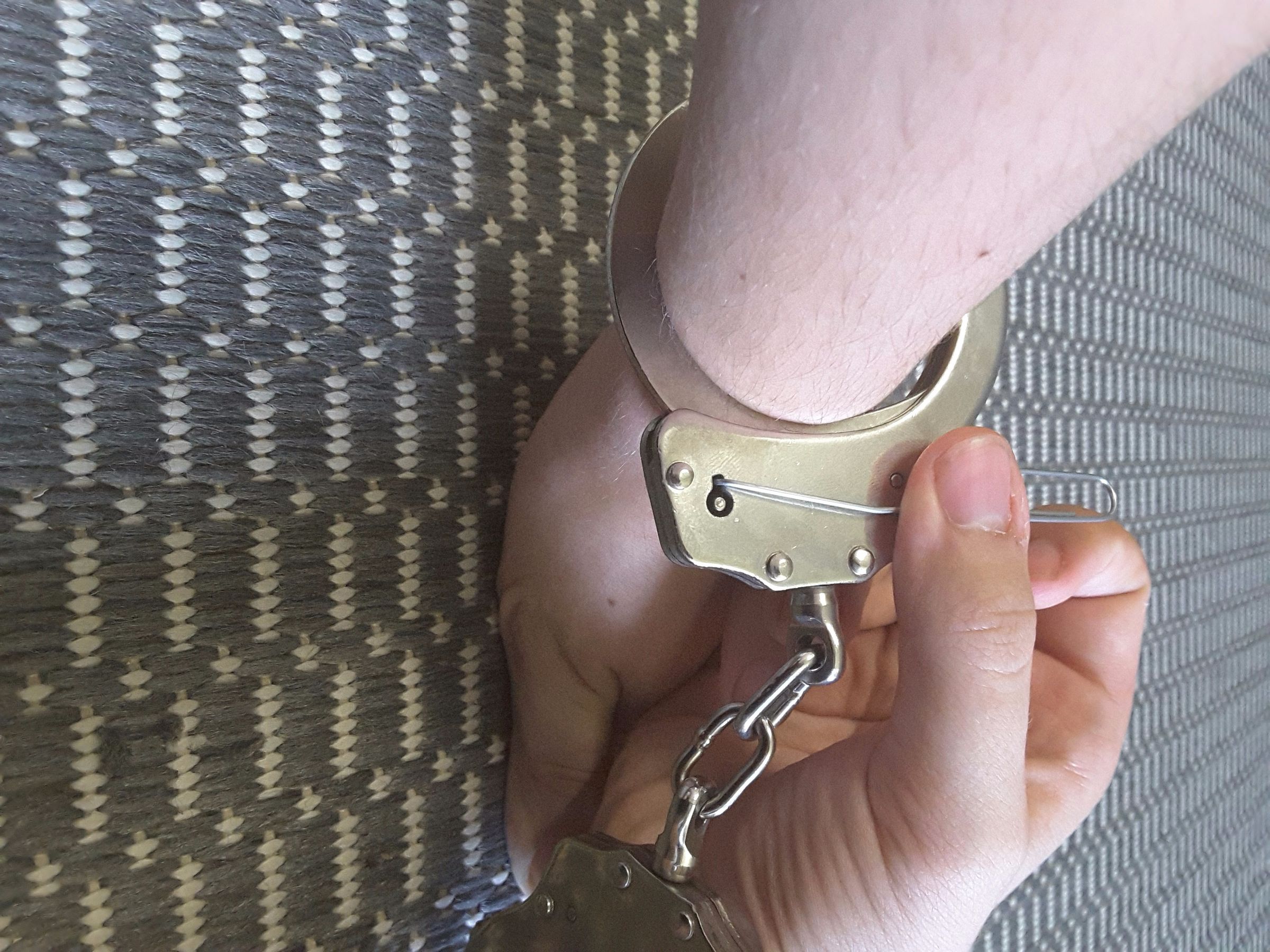 How to Pick Police Issue Handcuffs With a Paperclip 7 Steps